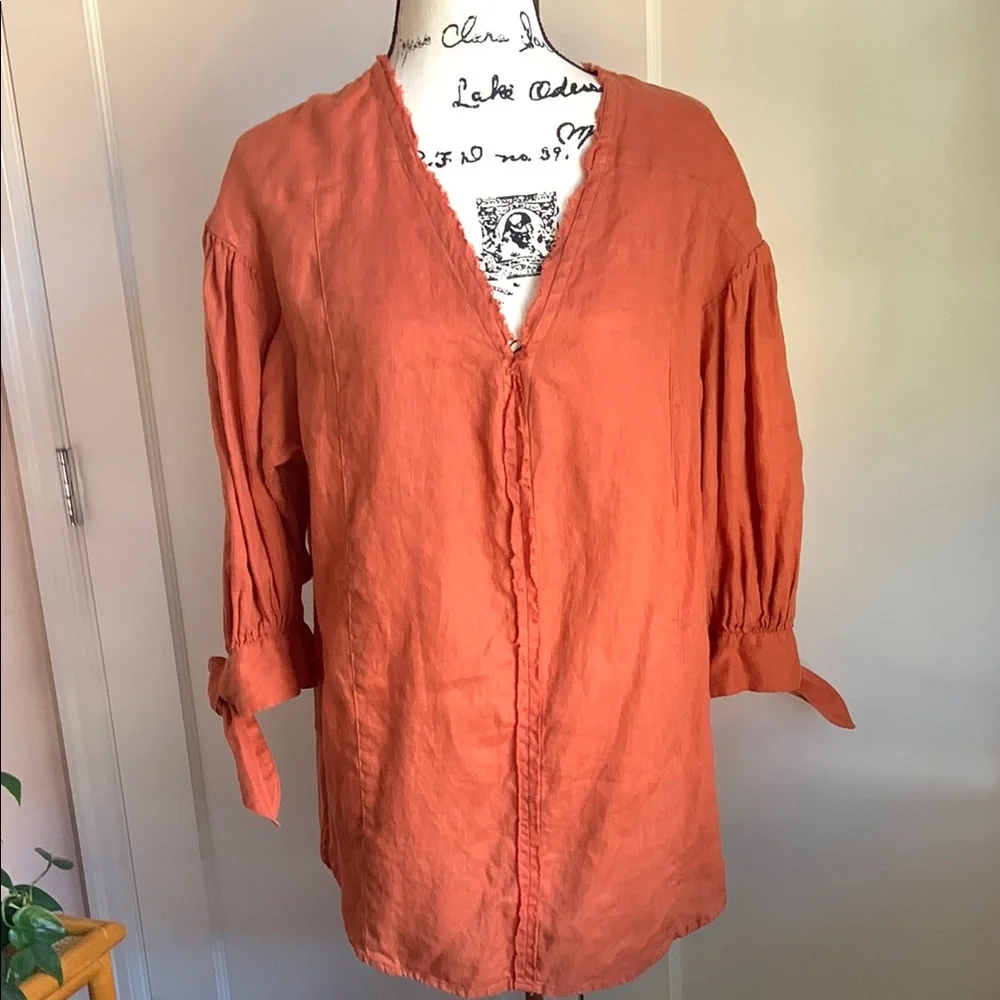Holding Horses linen tunic OVERSIZED - Picture 3 of 10